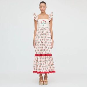 NWT Hill House Pippa Dress in Poppy Block Print
